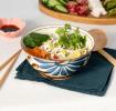  Japanese porcelain ramen bowl 18cm - Flower