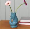 Ceramic fish vase - Blue