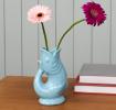 Ceramic fish vase - Aqua Blue