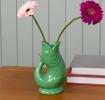 Ceramic fish vase - Green