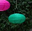 Outdoor solar UFO lantern - Green