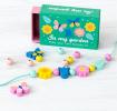 Wooden bead bracelet kit - In my garden