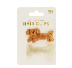 Hair clips (set of 2) - Dog and bone
