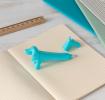 Sausage dog shaped pen - Aqua