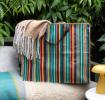 Jumbo storage bag - Retro 70s stripes
