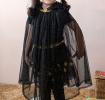 Children's glitter cape - Black