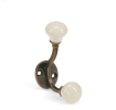 Ceramic double hook - Cream