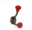 Ceramic double hook - Red