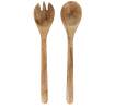 Mango wood salad server set
