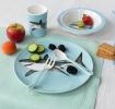 Children's melamine dinner set (5 pieces) - Sharks