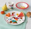 Children's melamine dinner set (5 pieces) - Sunny Sausage dog
