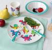 Children's melamine dinner set (5 pieces) - Baby dinos