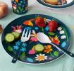 Children's melamine plate - Fairies in the garden