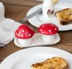 Ceramic salt and pepper shakers - Mushroom