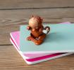 Wind-up jumping animal toy - monkey