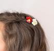 Mini hair claw clips (set of 2) - Flowers