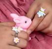 Cute rings (set of 3) - Bunny, cat and flower