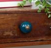 Ceramic drawer knob - blue