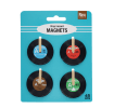 Mini music media magnets (set of 4) - Vinyl record