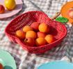 Summer fruit woven basket - Apple