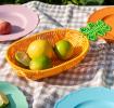 Summer fruit woven basket - Pineapple