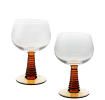 Roemer glasses (set of 2) - Amber