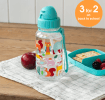 Children's water bottle - Woodland (integrated straw, 500ml)