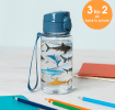 Children's water bottle - Sharks (sports cap, 450ml)