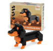 completed sausage dog model kit alongside the packaging