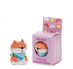 dog shaped pencil sharpener beside the box 
