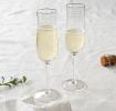 Vintage etched champagne glasses 200ml (set of 2) - Clear