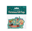 A package of 12 Christmas gift tags featuring dog designs