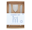 3-piece cheese knife set in box