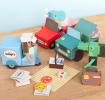 3D card craft playset - Animal Automobiles