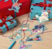 Christmas gift tags featuring various dog designs