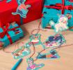 Christmas gift tags featuring various dog designs