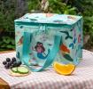 Mermaids design insulated lunch bag showing fruit on the side
