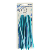 Bike streamers with blue and teal ribbons in a packaging