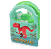 Colour changing bath book featuring colourful illustrations of dinosaur print
