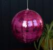 Hanging disco ball (20cm) - Pink