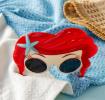 funglasses with red hair frame and starfish