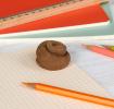 Swirly poo eraser