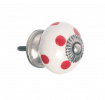 Red Spot Ceramic Drawer Knob