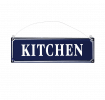 French Blue Metal Kitchen Sign