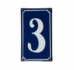 3 French Blue Metal Door Sign