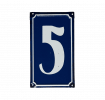 5 French Blue Metal Door Sign