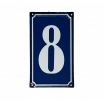 8 French Blue Metal Door Sign