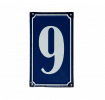 9 French Blue Metal Door Sign