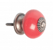 Drawer Knob Ceramic Red