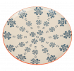 Stoneware Plate Medina Blue Tile